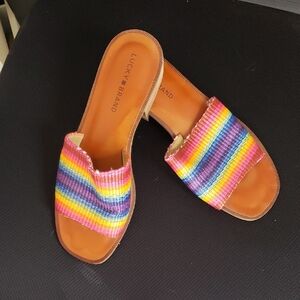 Lucky Brand Colorful Slide Sandals